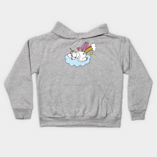 Unicorn Rainbow Fart Kids Hoodie